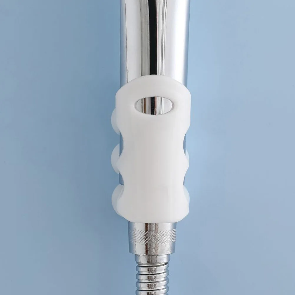 2pcs Silicone Shower Suction Cup Bracket Wall Mount Handheld Bathroom Sprayer Holder Strong Capacity Removable Reusable Shower