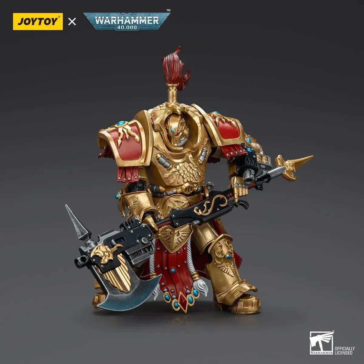 

JOYTOY Warhammer 40k Adeptus Custodes Allarus Custodian with Castellan Axe Anime Action Figure Model Toys Doll Gifts In Stock