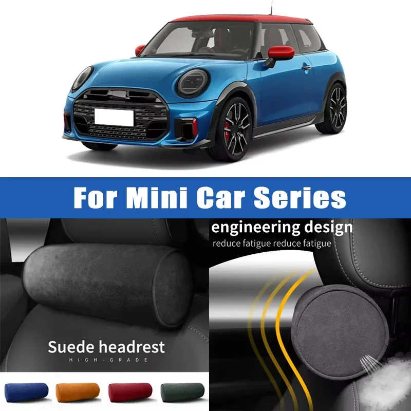 Op Quality Car Headrest Neck Support Seat Soft Neck Pillow Breathable For MINI Cooper One Clubman Countryman Cabrio JCW Paceman