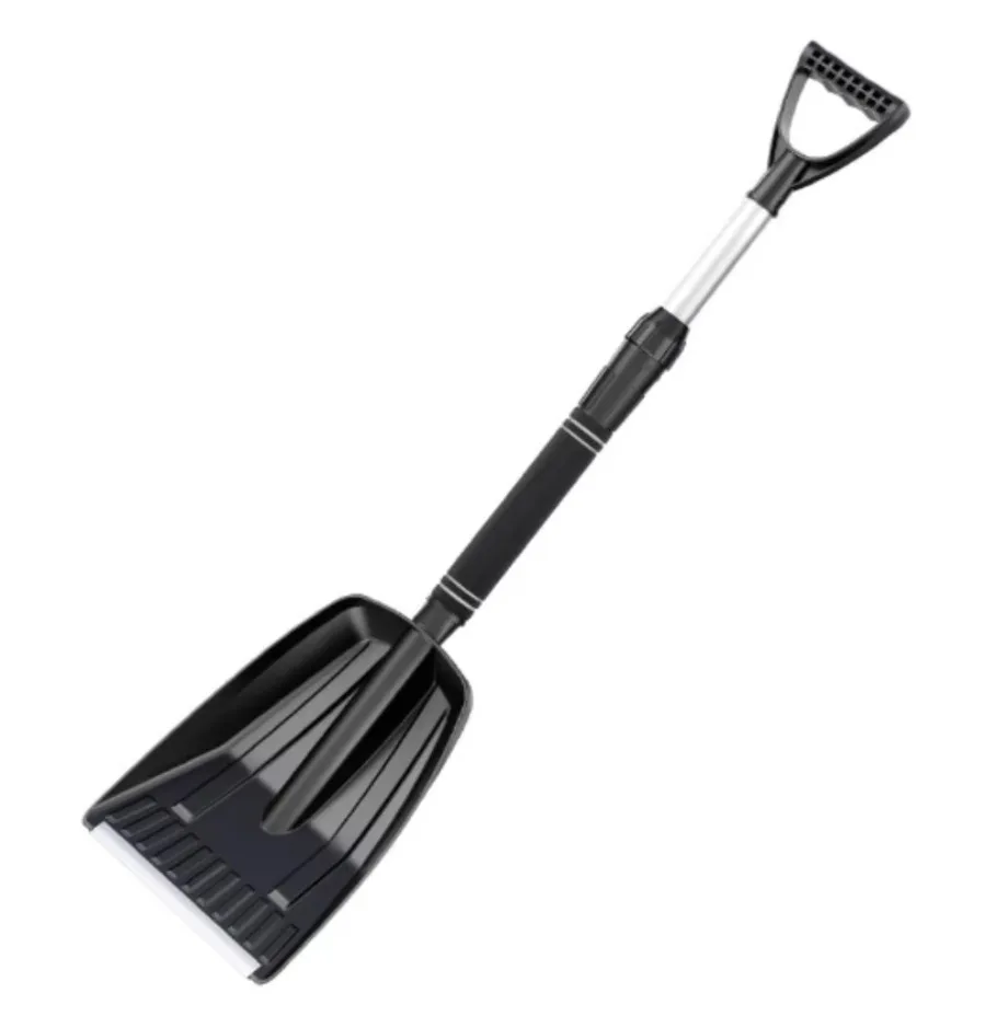 Heavy Duty Snow Shovel vehicle mounted snow shovel Strain Reducing Snow Shovel With Retractable Handle For removal Digging 1x