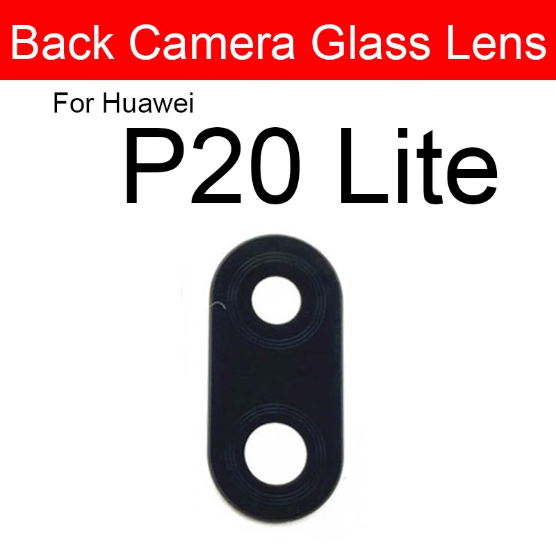 Back Glass Lens For Huawei P20 P30 P40 Lite 5G P20 30 40 Pro Plus P40lite E Glass Lens Rear Camera Lens Glass Sticker Reapir