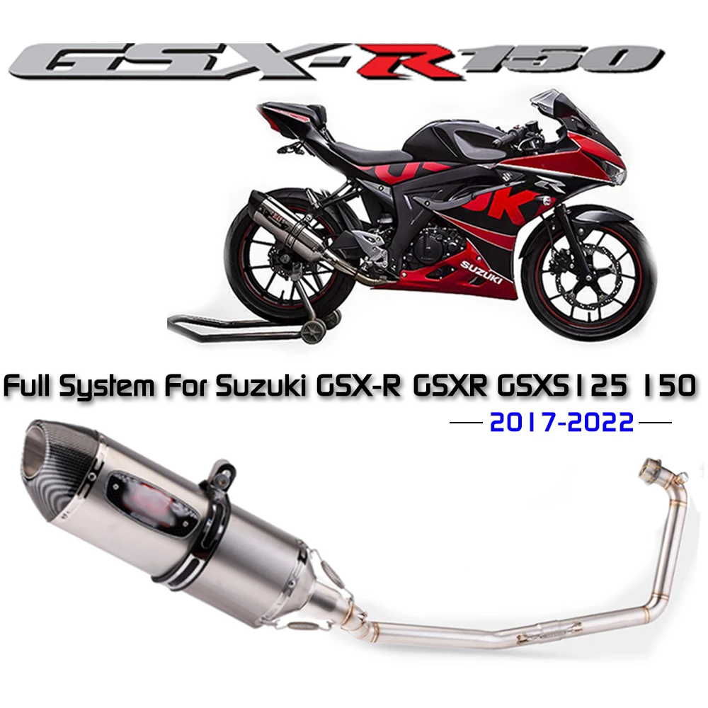 

Full System Exhaust For Suzuki GSX-R150 GSXR 125 GSXR 150 Motorcycle Muffler Exhaust Full System Front Pipe Carbon Exhahust