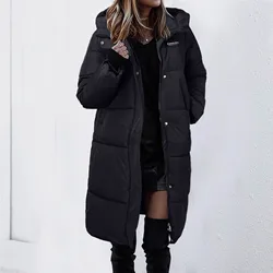 Women's Autumn Winter Down Coat Jacket Long Solid Puffer Korea Female Parkas Warm Winter Outerwear Jacket for Women New