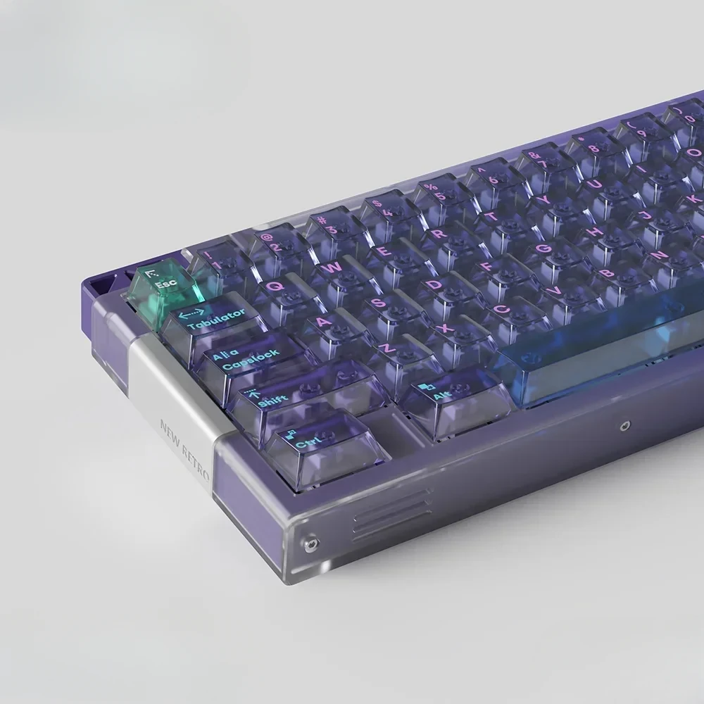 

Mechanical Keyboard Keycaps Purple Translucent Keycap Cherry High-end PC Key cap PC Gamer Accessories