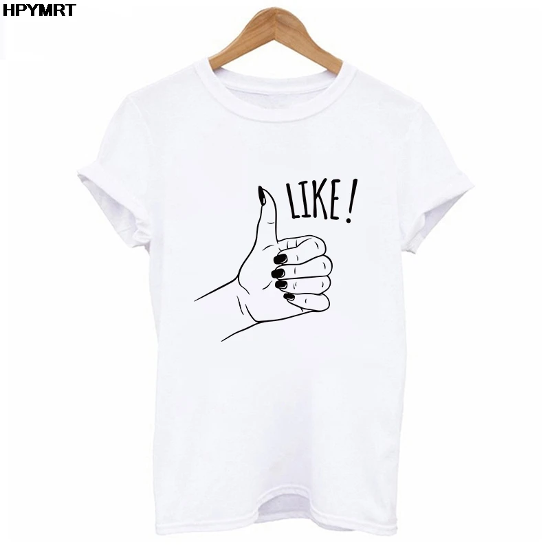 Ulzzang Harajuku Fun gesture Graphics Printed Short Sleeve T-Shirt O-neck Casual Women T-Shirt Female Summer Tee Tops Clothing