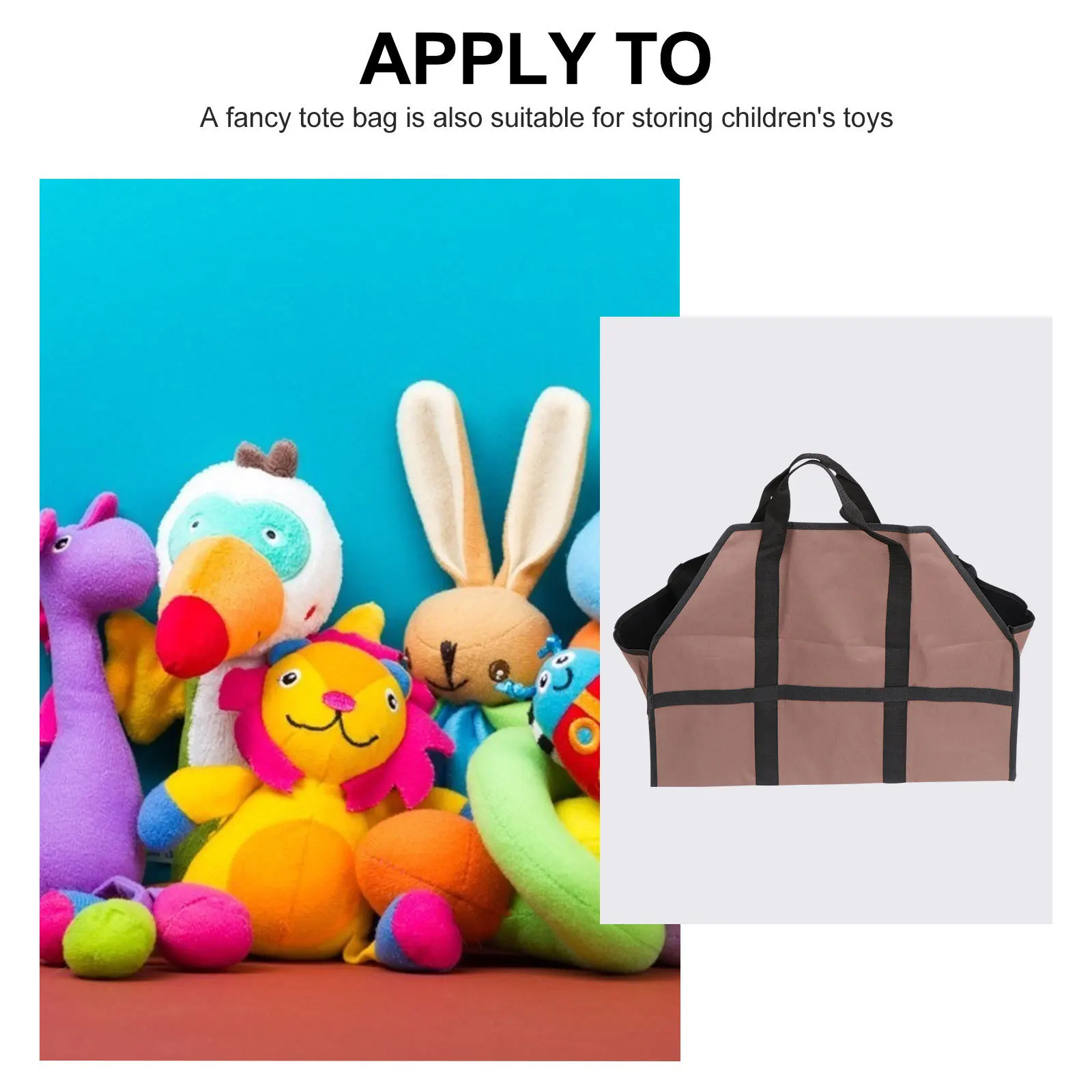 Log Tote Bag Heavy Duty Firewood Carrier Foldable Wood Storage For Fireplace Oak Maple Logs Transport Garden Tools Camping Gear