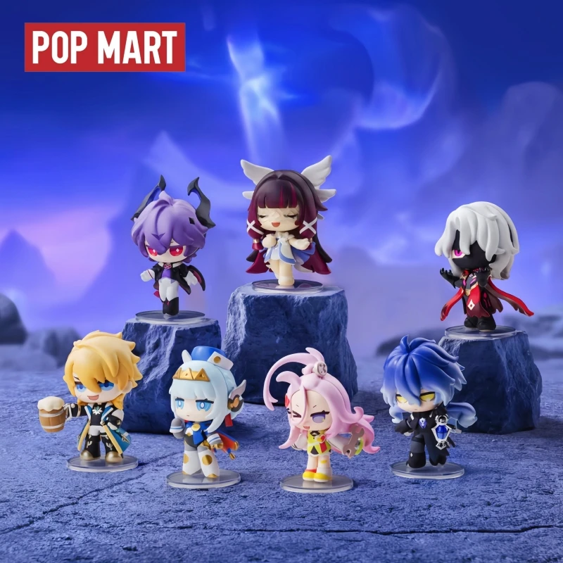 Offre spéciale véritable Spot Popmart Genshin Impact bonne année série Q fait à la main Surprise boîte aveugle décoration jouet Collection cadeau
