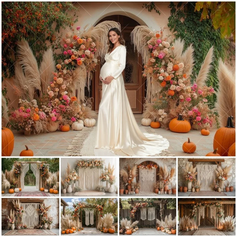 Böhmen Stil Blume Bogen Hintergrund Kinder Erwachsene Schwangere Frau Porträt Fotografie Hintergründe Kind Retro Klassische Photo Prop