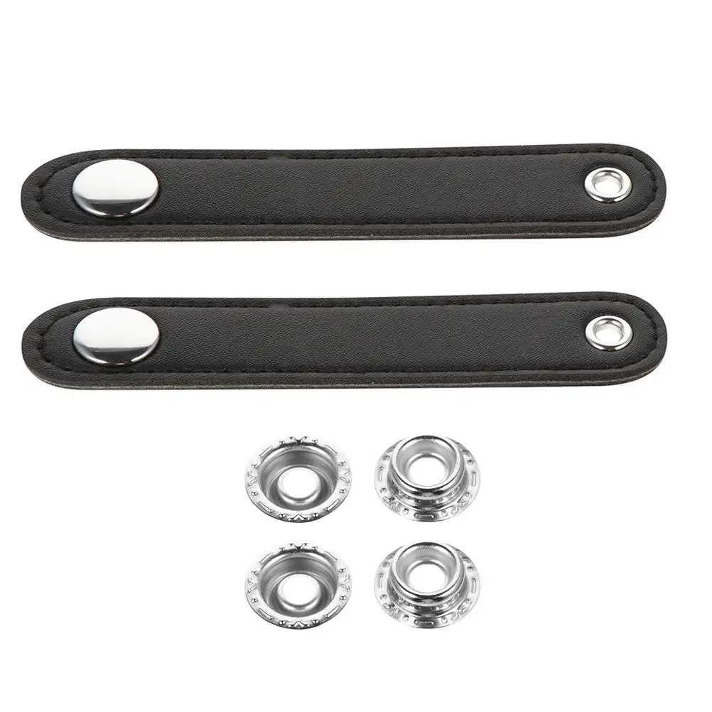 

2 Pcs Accordion Bellows Strap Belt Fittings Common Universal Parrot Buckle Black Parts