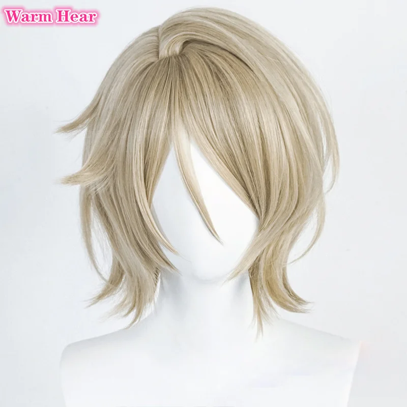 35Cm Ngắn Shiratori Aira Cosplay Bộ Tóc Giả Trò Chơi Diễn Ngôi Sao Cosplay ES Lanh Tóc Giả Chịu Nhiệt Tóc Anime Cosplay Bộ Tóc Giả + Bộ Tóc Giả Bộ Đội