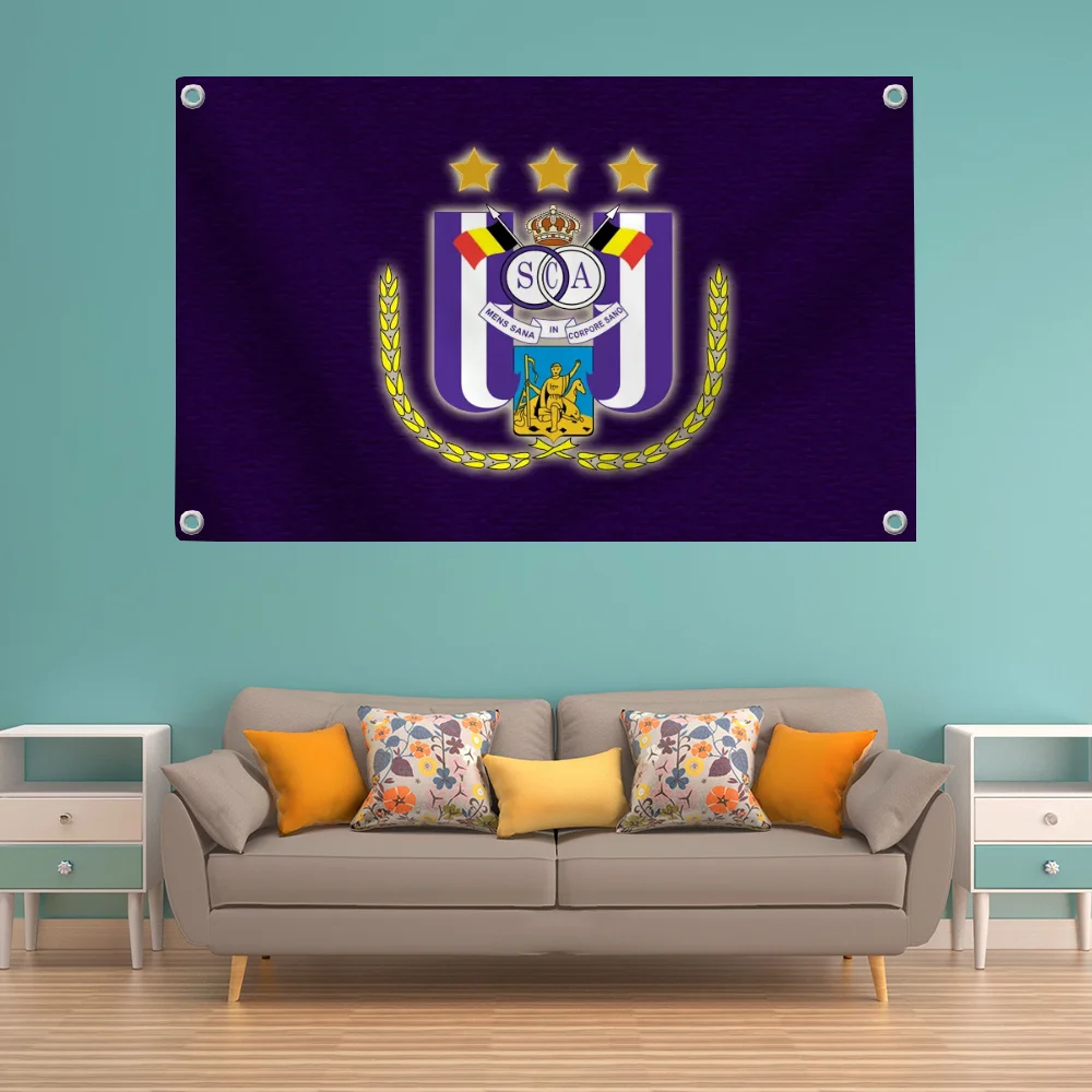 Funny Flag Pride Flag Flag to Hang Flags for Rooms Banner Fc RSC A-anderlecht Outdoor Decorations Wall Decoration Room Decor Y2k