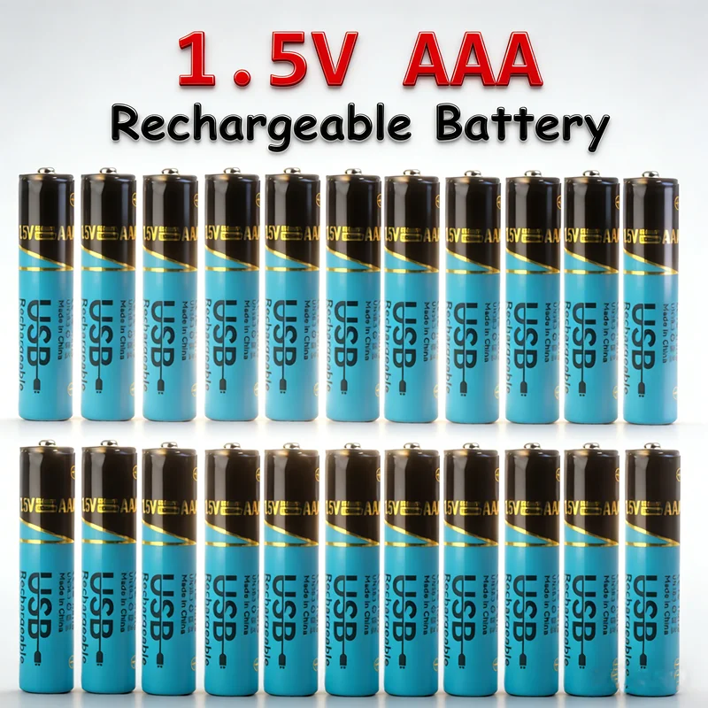 1.5V AA/AAA Rechargeable Lithium Battery Durable And Practical Long-Lasting Battery Life High Capacity Electronic Key Toy