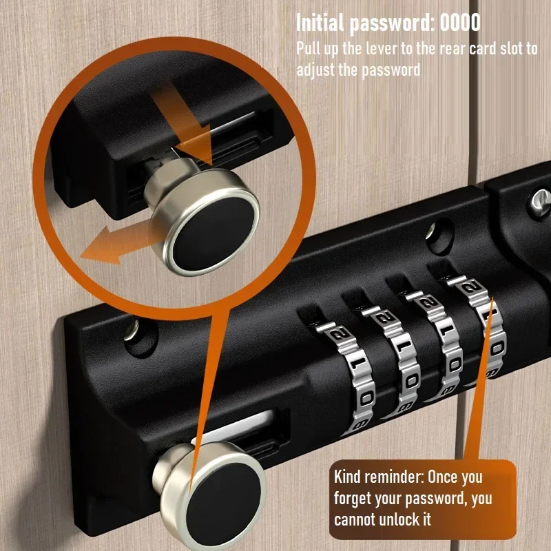 Password Bolt Lock Outdoor Waterproof Door Buckle Wooden Door Safety Locks Anti-theft Password Lock Buckle Digital Door Lock