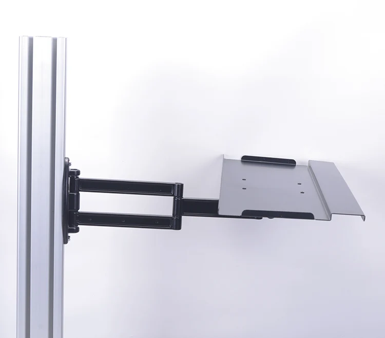 Aluminum Keyboard Mouse Tray Rotary Holder Wall Mounted Keyboard Stand Bracket For Racing Game Simulator