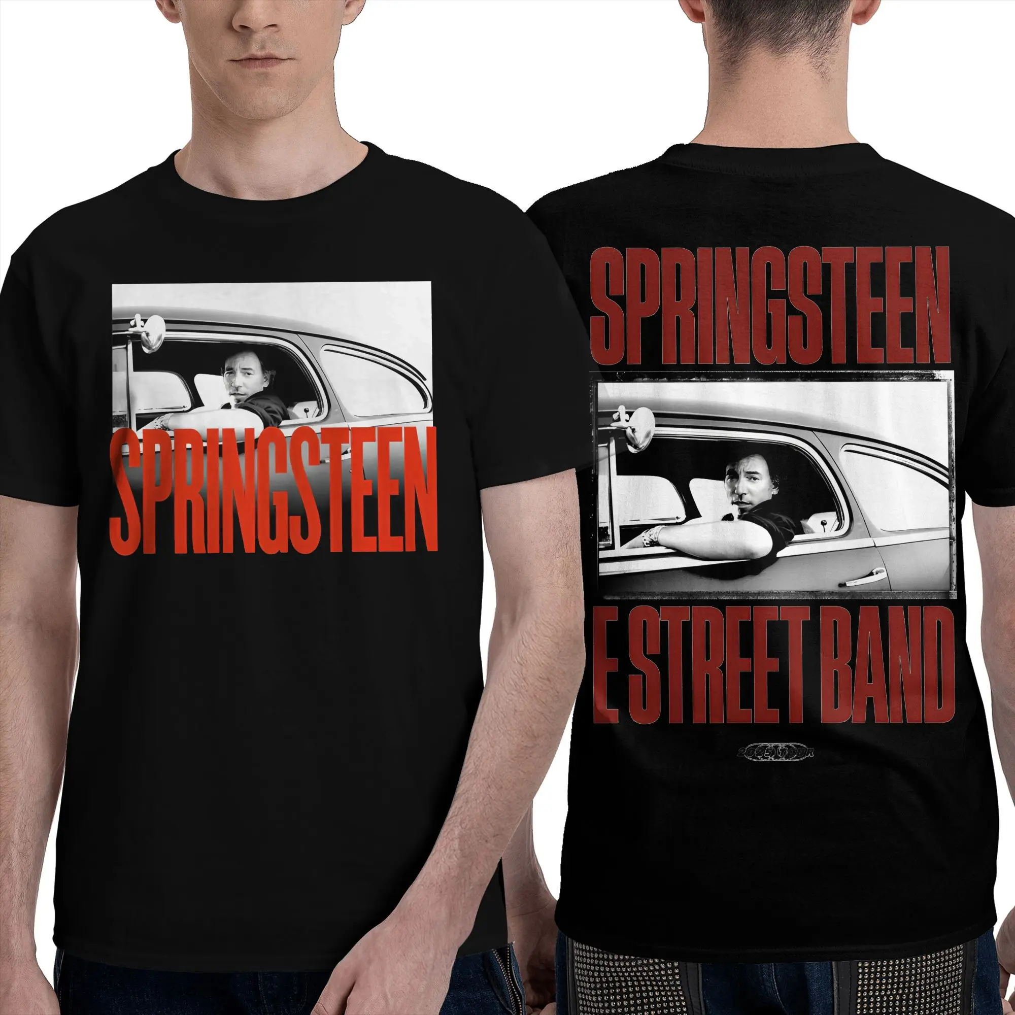 

Bruce Springsteen Tour 2025 T Shirt Male Y2K Funny Cotton T-Shirts Summer O-Neck Fashion Tee Shirt Design Oversized Tops