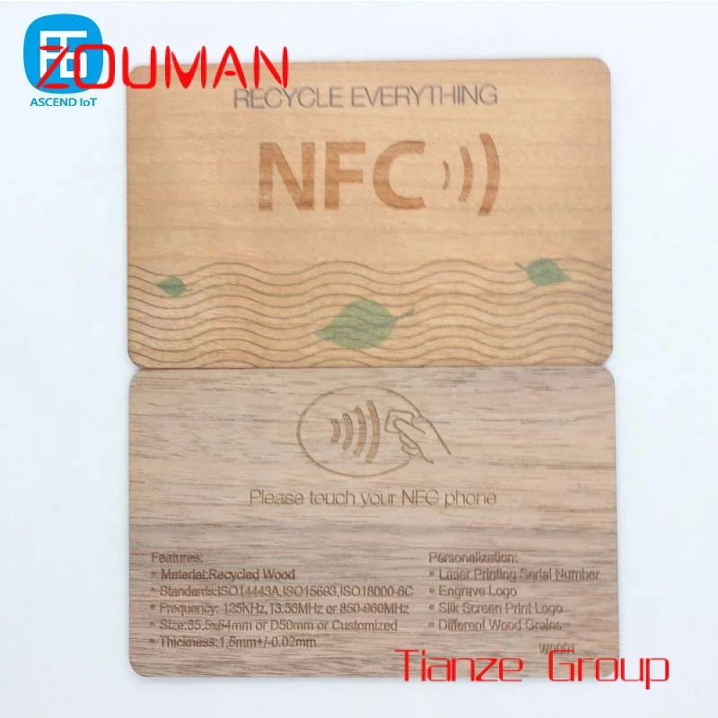 RFID Contactls N Habilitado Busins para Contato Compartilhamento, Degrale, Impressão Personalizada