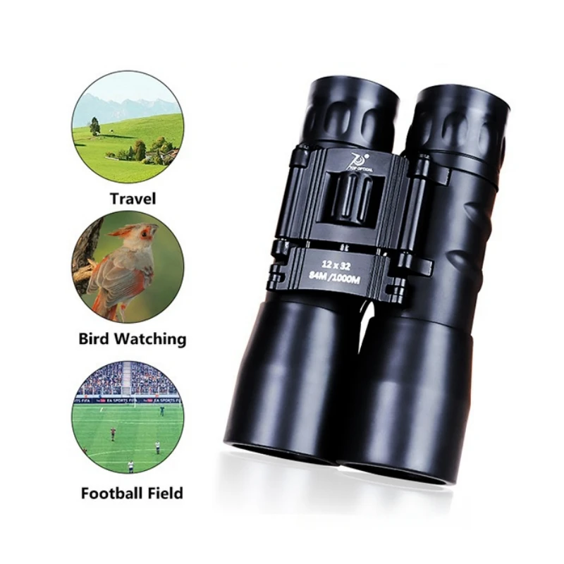 

12x32 Portable Telescope Binoculars with Waterproof Function for Everyday Use High-Quality Birding Camping Equipment