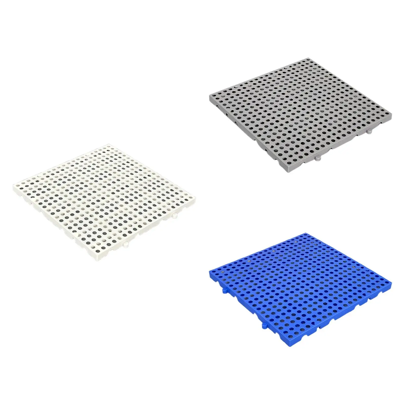 Paleta de plástico respirável à prova d'água, plataforma de armazenamento durável para uso interno e externo em armazém