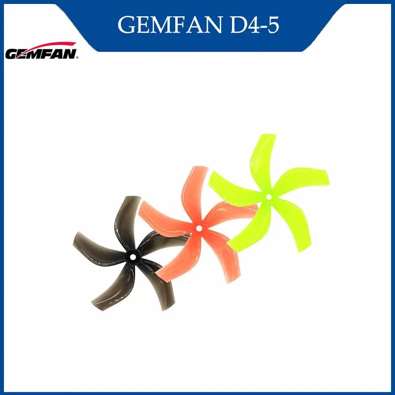 GEMFAN D4-5 Four-Inch Five-Bladed Propeller M5 Hole Inverted Ducted Propeller FPV Mini Multicopter 2Pairs RC Accessories
