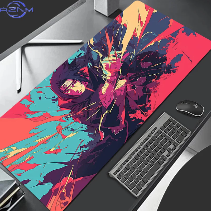 Popular Mouse Pad Naruto Itachi Uchiha Professional eSports Game Players Speed Game Extended Desk Mat XXL Mousepad Keyboard Mat
