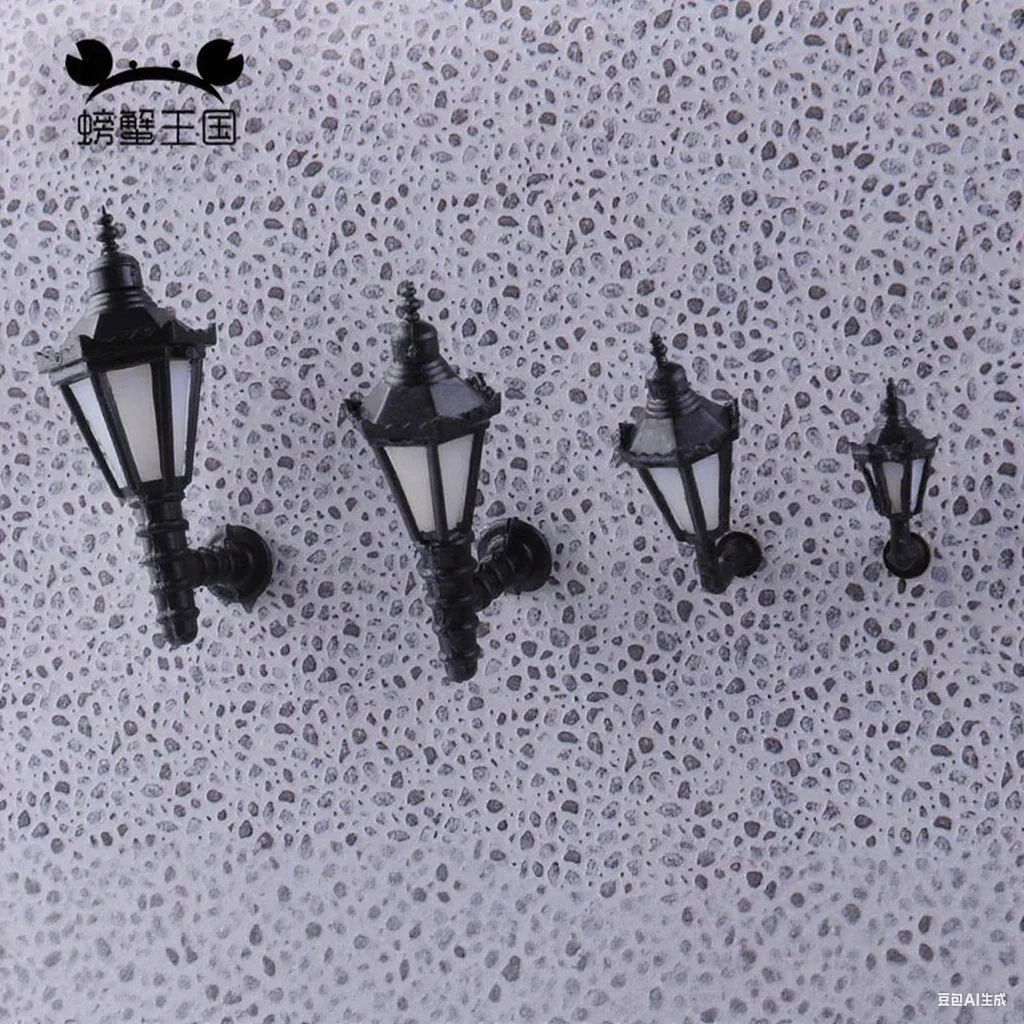 3V LED Miniature Lamp Post Lights for Model Train Railway Scenery Park Street Lights DIY Sand Table Dollhouse Christmas Village