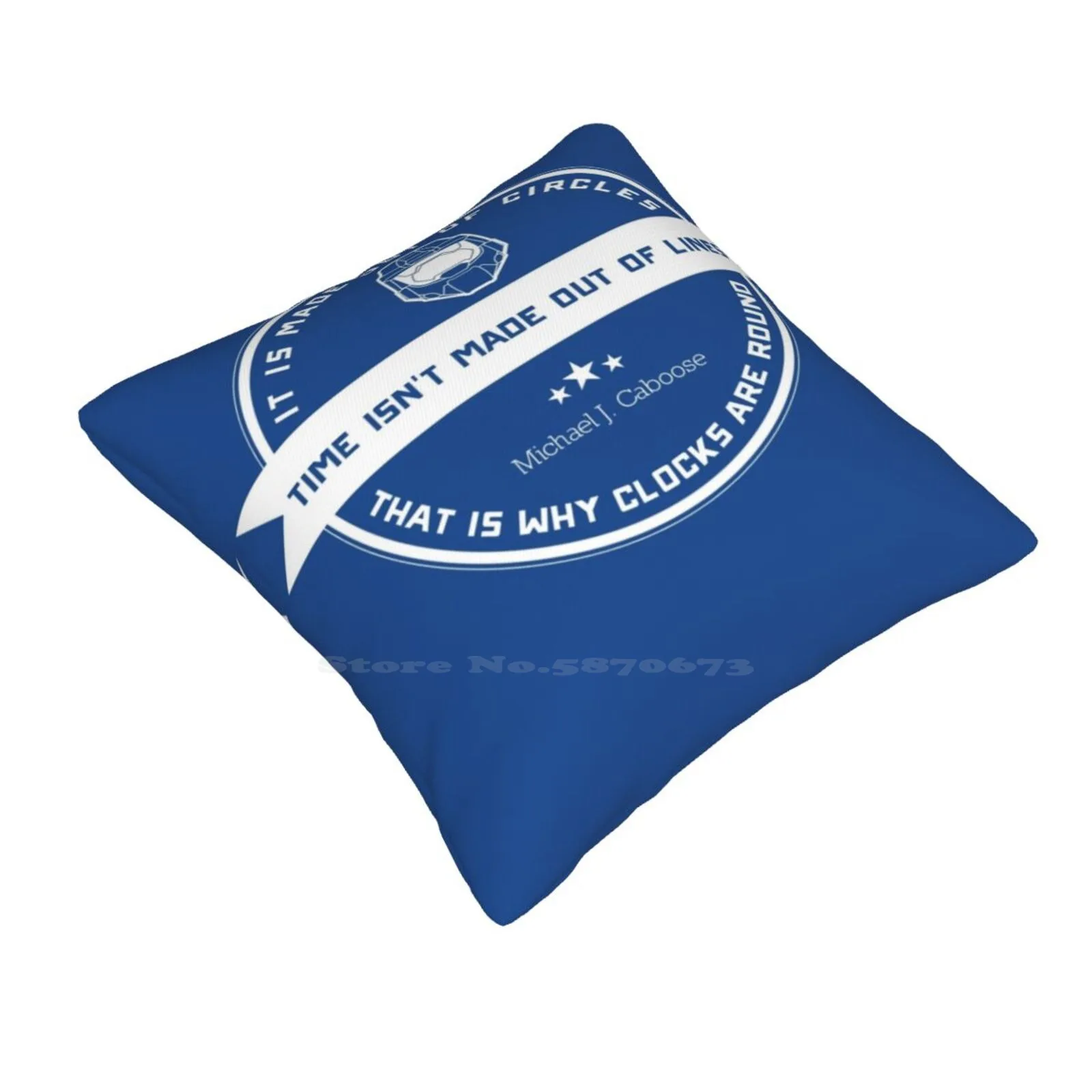 Time , Line ? Bedroom Office Hug Pillowcase Red Vs Blue Rooster Teeth Caboose Blue Team