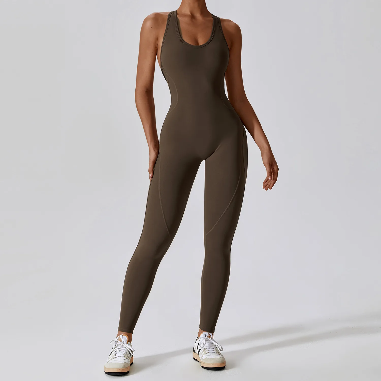 Gym Clothes Jumpsuit Backless Fitness Set Bodysuit Siamese Sportswear Women Romper Buttery-Soft One-Piece Playsuit Yoga Suit