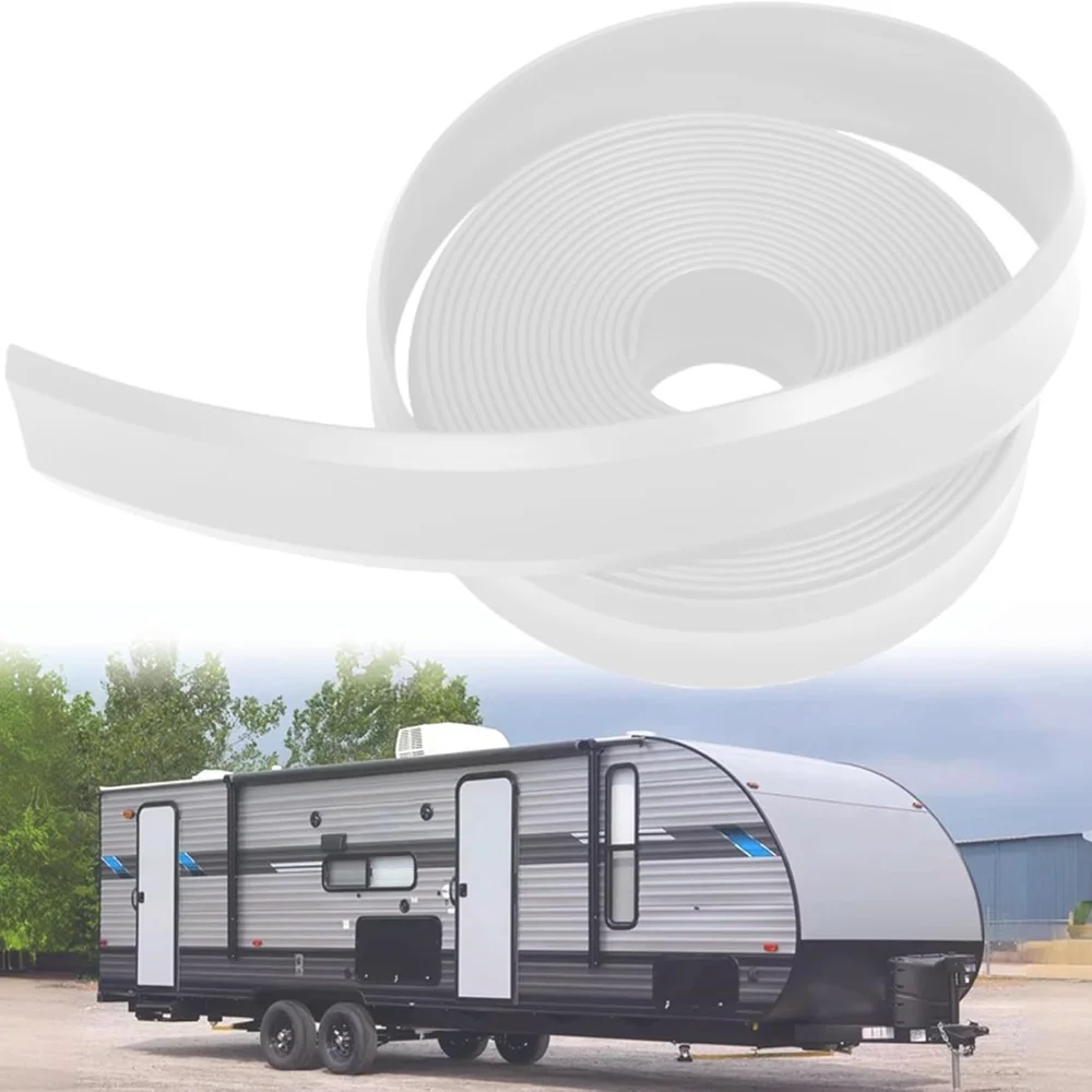 10M 12MM Caravan/Motorhome Awning Rail Trim Strip For Caravan Trailers And Camping Vehicles Sunshade Guide Rail Decorative Strip
