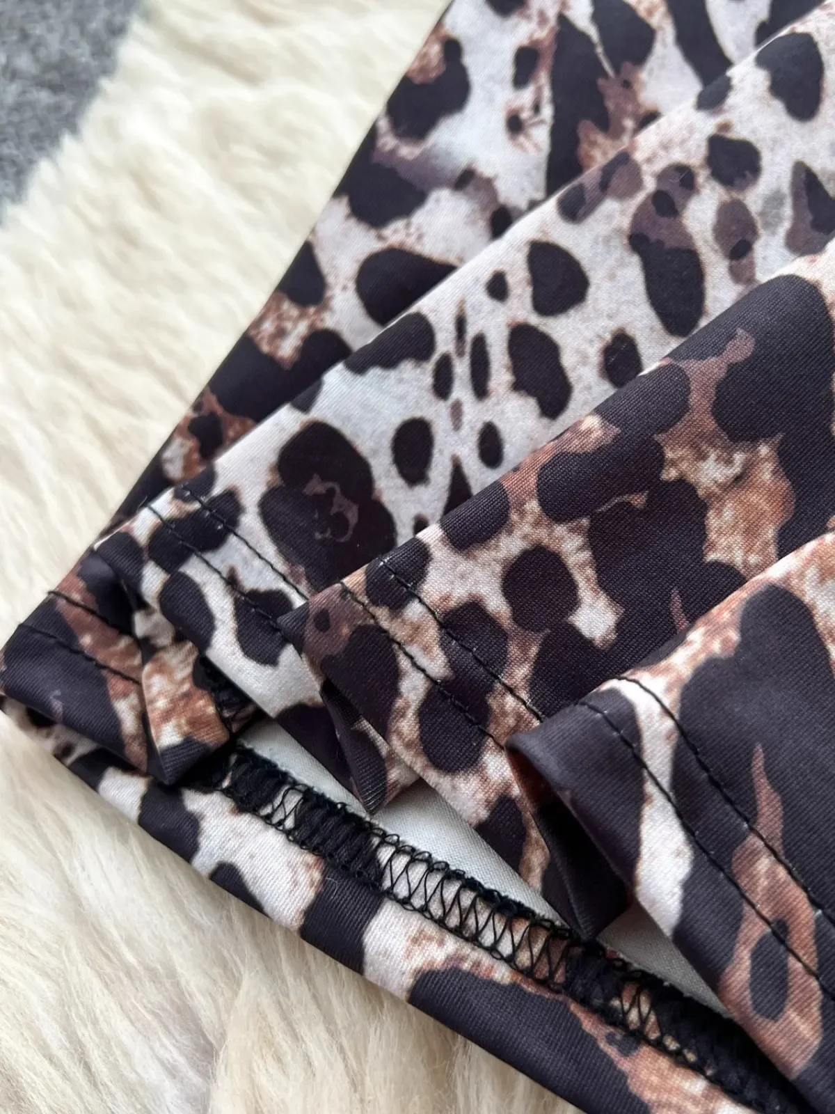 2025 New Leopard Print Cut Out Dress Women Side Slit Slim Bodycon Maxi Dress Sexy Party Club Gown with Spaghetti Strap dress