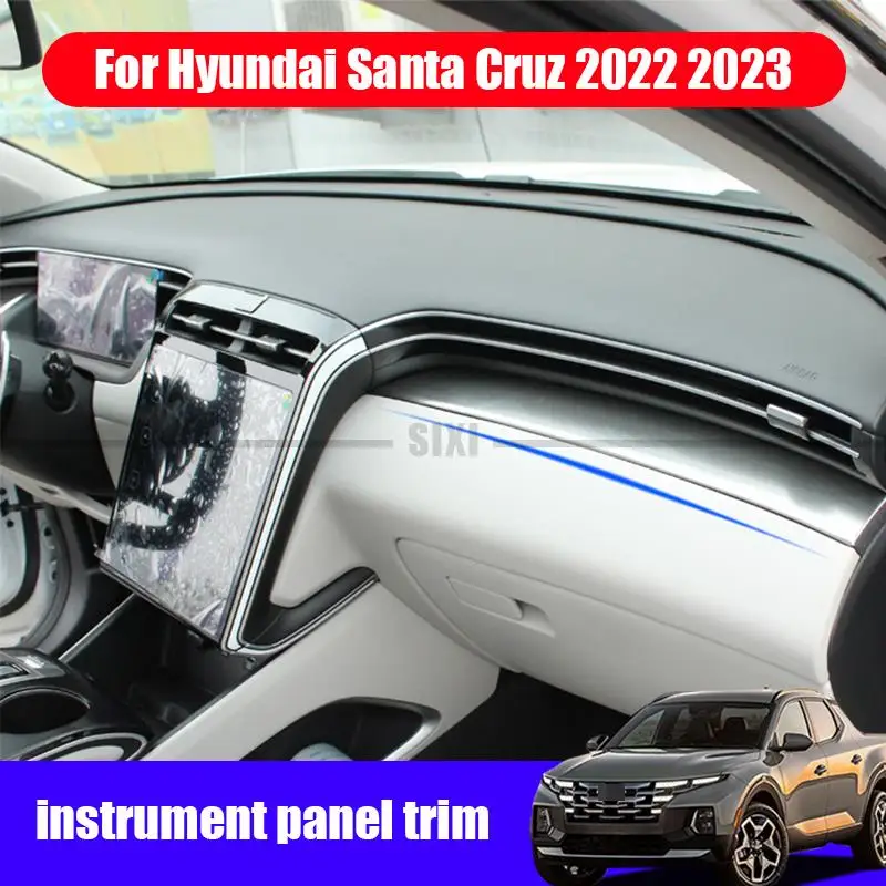 Per Hyundai Santa Cruz 2022 2023 Car Interior Front Dashboard Trim Cover interni in acciaio inossidabile