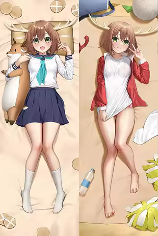 Anime My Deer Friend Nokotan Noko Shikanoko Dakimakura Double-Sided Bedding Full Body Pillow Cover Otaku Hing Pillowcase