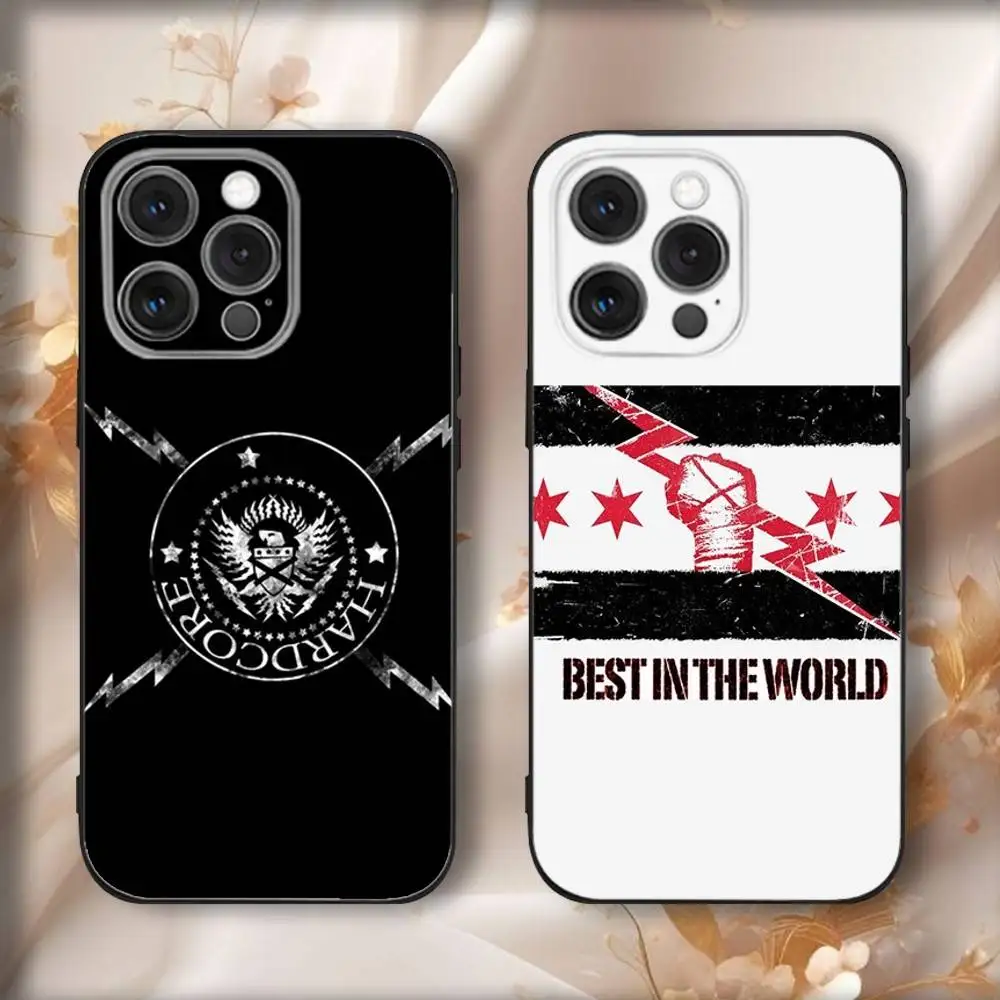 

C-CM Punks Logo Phone Case For iPhone 17,16,15,14,13,12,11,Pro,Max,Plus,Air,X,XS,XR,SE,8,7,Mini,Soft Black Funda