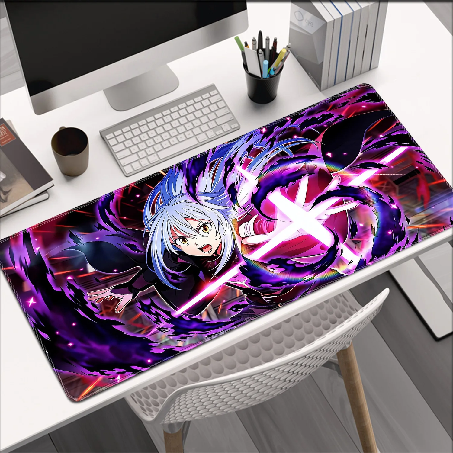 HD Printing Anime That Time I Got R-Reincarnated As A Slime Mouse Pad Rimuru Mousepad 900x400mm Computer Keyboard Pad Desk Mat