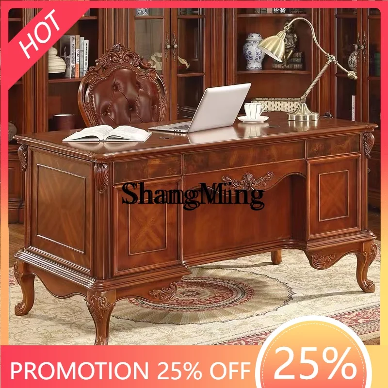 

SM New Home Simple Modern Living Room Bedroom Writing Desk High-end Office Storage Computer Desk
