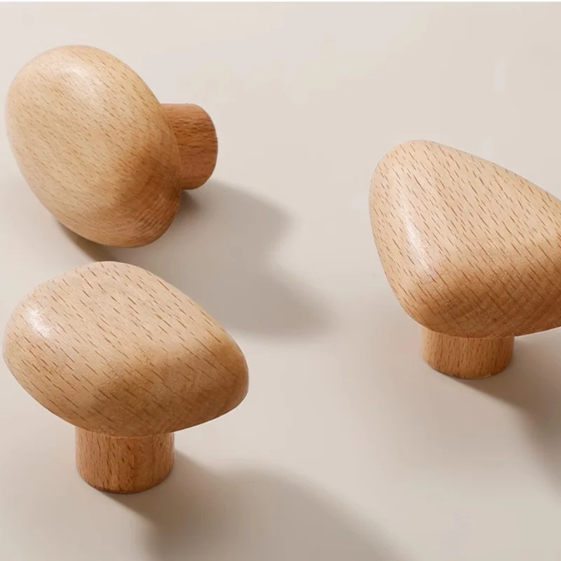 الشمال الاطفال مقابض للخزانة الخشبية الإبداعية الكرتون حصاة درج يسحب مقابض الخشب الطبيعي لخزانة غرفة الأطفال #3