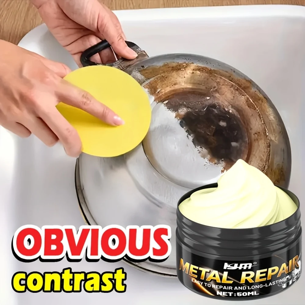 Special Cleaning Paste for Cookware, Metal Polishing Cleaning Paste - Suitable for Ovens, Stoves, Cookware, Fast-Acting Formula,