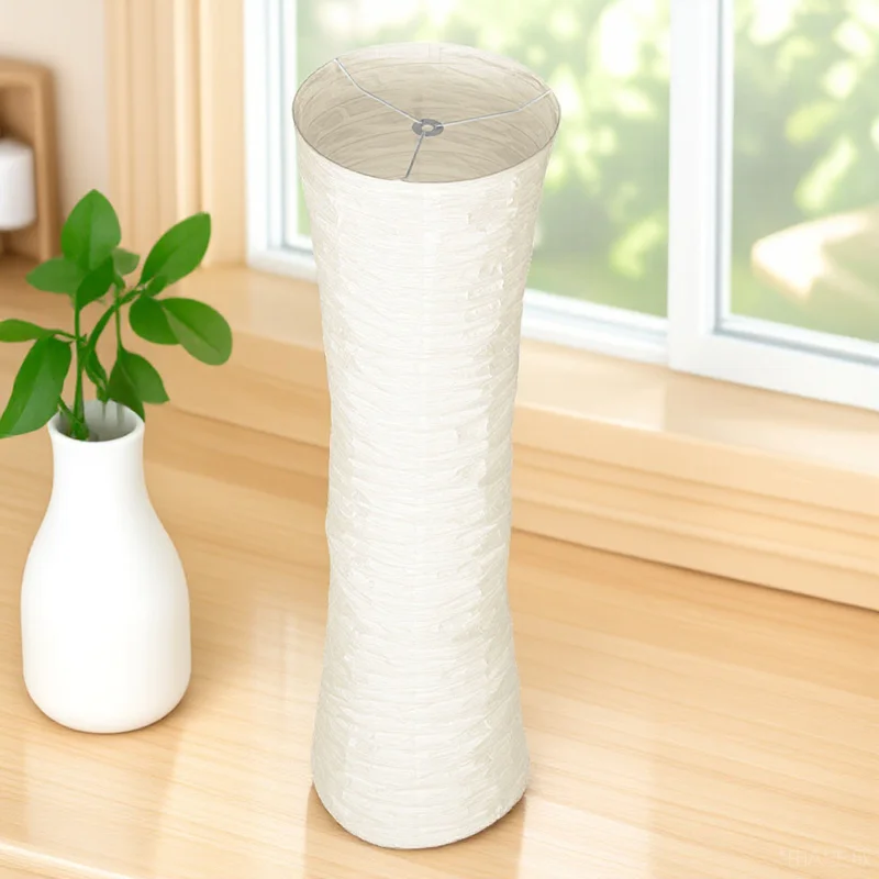 

Paper Floor Lamp Shade Premium Iron Frame Dust-Proof For Bedroom Lighting Accessory Vertical Lamp Cover
