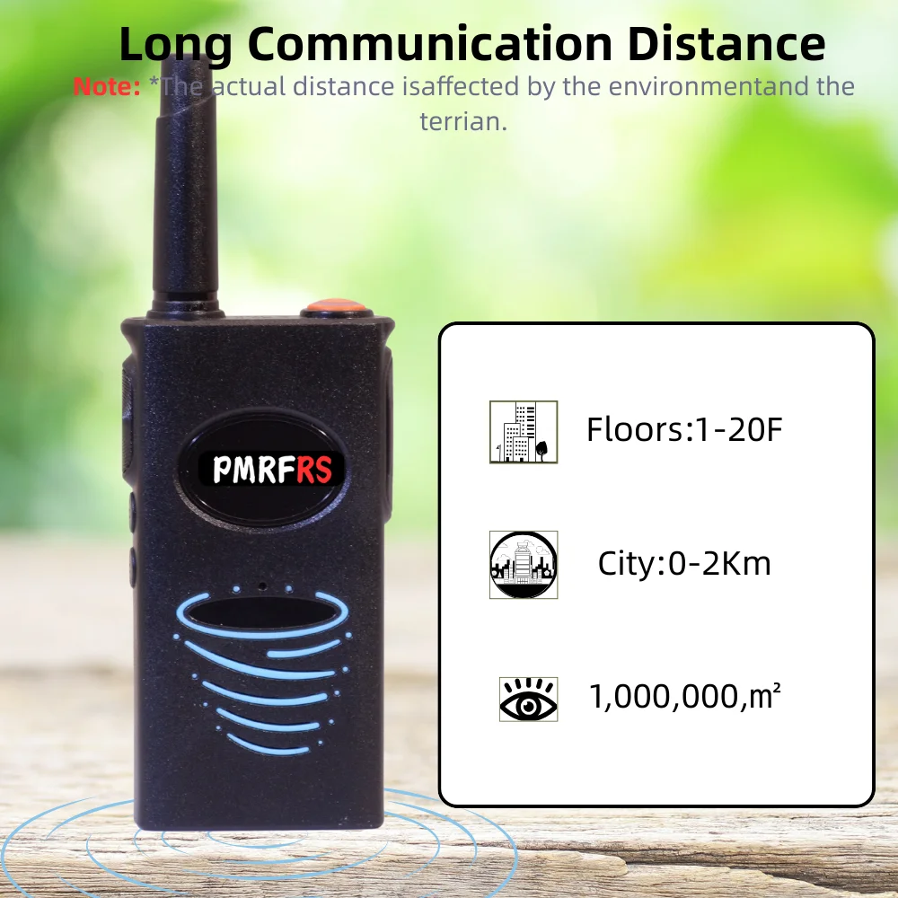 FRS Walkie Talkie Mini rozmiar PMR446 2-kierunkowa stacja radiowa 2 szt. Przenośne radia Lekkie urządzenie bezprzewodowe Transceiver Licencja za darmo