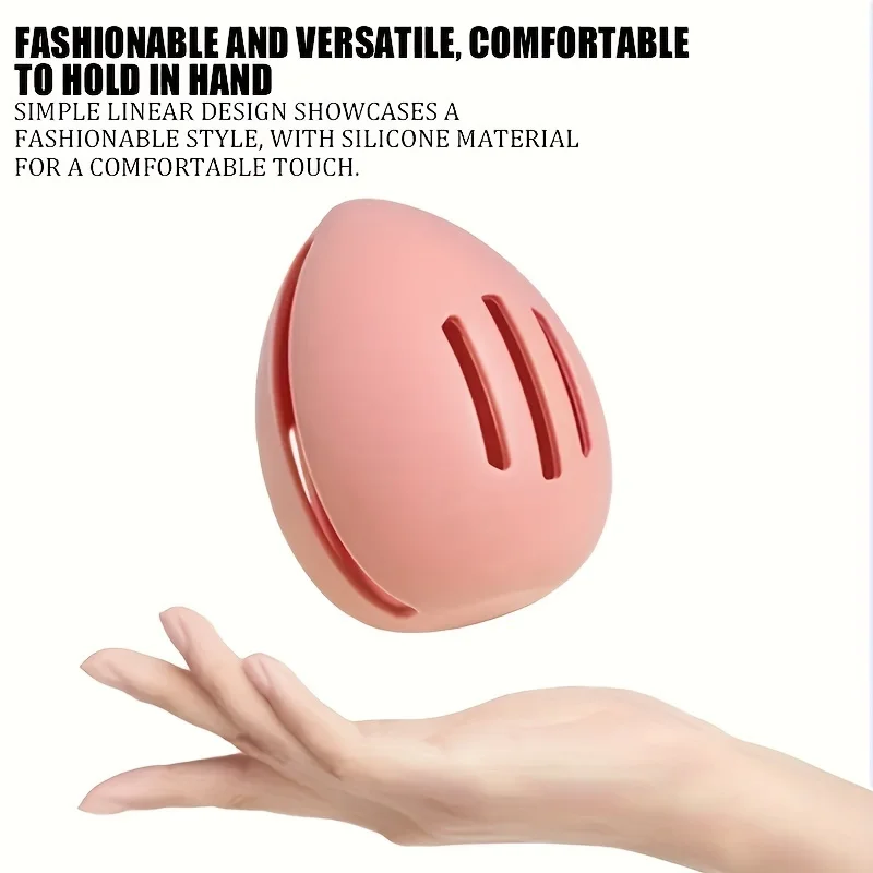 Silicone Makeup Sponge Holder - Odorless, Its Portable Case Is Perfect for Frequent Flyers' Travel  &  Home Makeup Routines