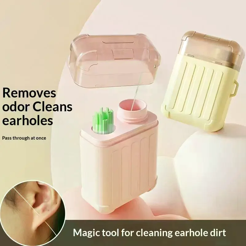 Pierced Ear Cleaning Set With Solution Paper Floss Ear Hole Care Tools Disposable Earring Cleaner Kit Cleaner Tool 180/240Pcs