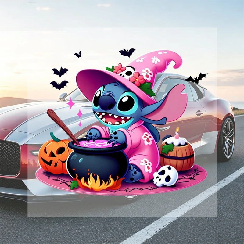 Car Stickers Halloween Cartoon Party Vinyl Decal Waterproof Die Cut for Fuel Cap Bumper Helmet Fender Auto Decor