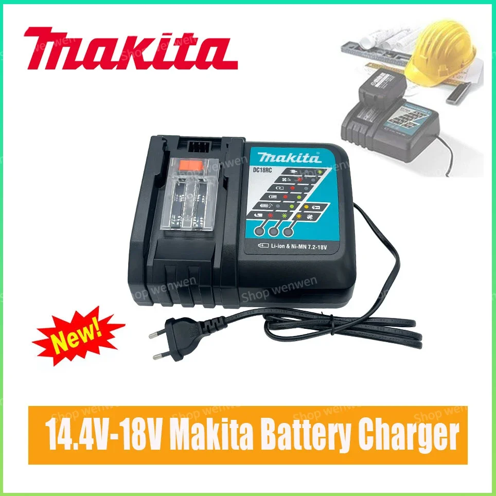 

100% оригинальное зарядное устройство Makita DC18RC Makita 3A 6A 14,4 V 18V Bl1830 Bl1430 BL1890 BL1860 инструмент зарядное устройство Usb 18VRC