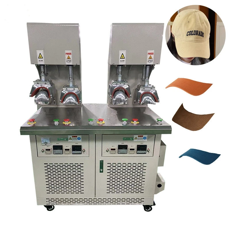 Cap Front Panel Pressing Cap Peak Curving Machine Baseball Cap Ironing Machine 3 Heads