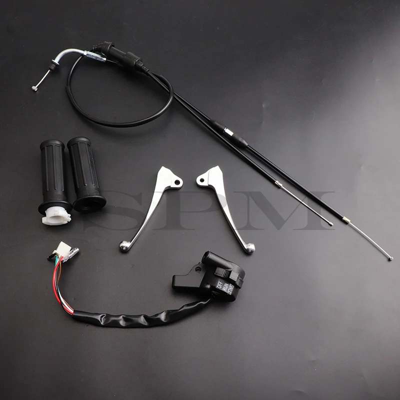 

Throttle Cable Housing Start Kill Switch Handle Grips Brake Lever for Yamaha PW50 PY50 PW PY 50 PEEWEE 50cc Dirt Bike Kids Bike