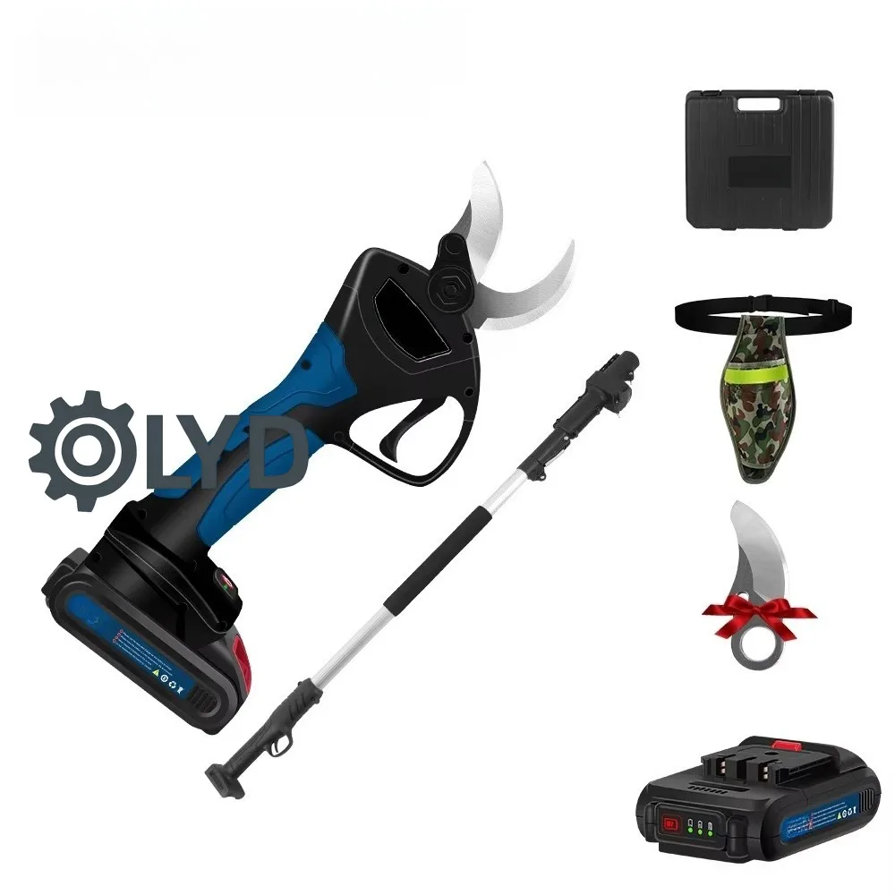 Cordless Electric Pruning Shears Battery Powered Progressive Cutting Scissors Garden Tool