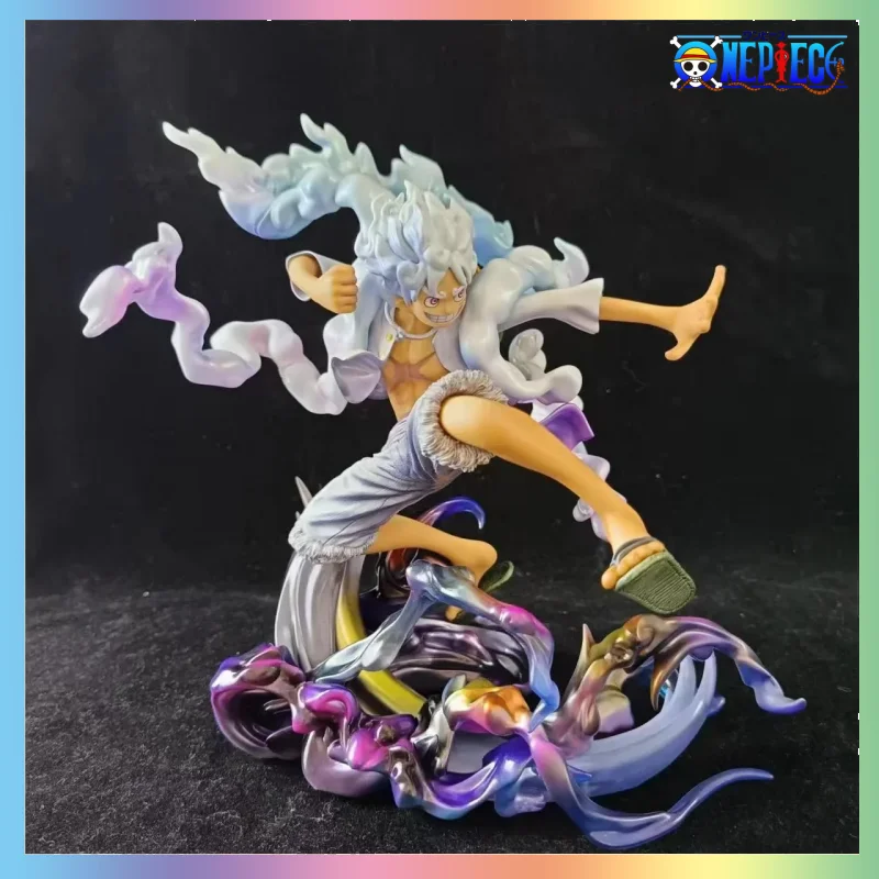 

21cm Banpresto One Piece Luffy Gear 5 Statue Cartoon Anime Action Figure Doll Children's Birthday Gift Model Toy Gifts For Kids