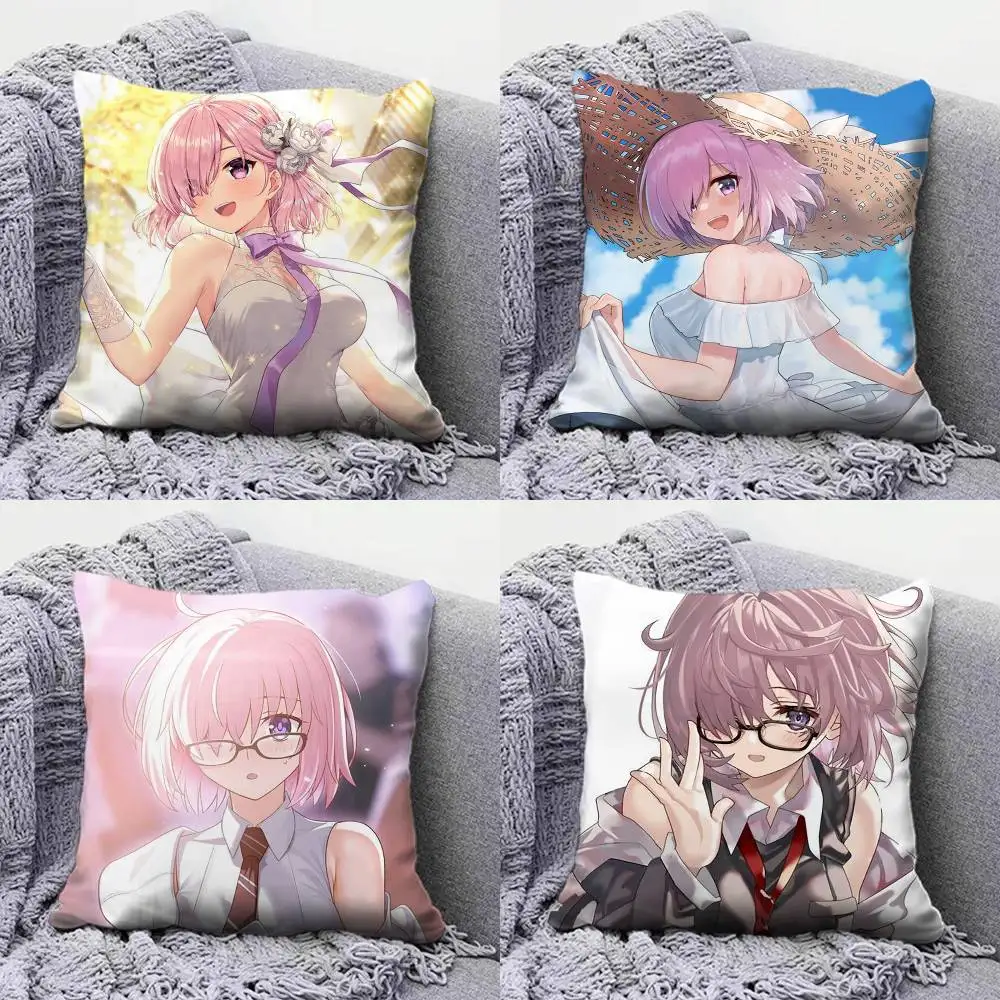 

Mashu Kyrielight Fate Grand Order Pillow Covers, Home Sofa Cushion Covers and Aecorative Custom