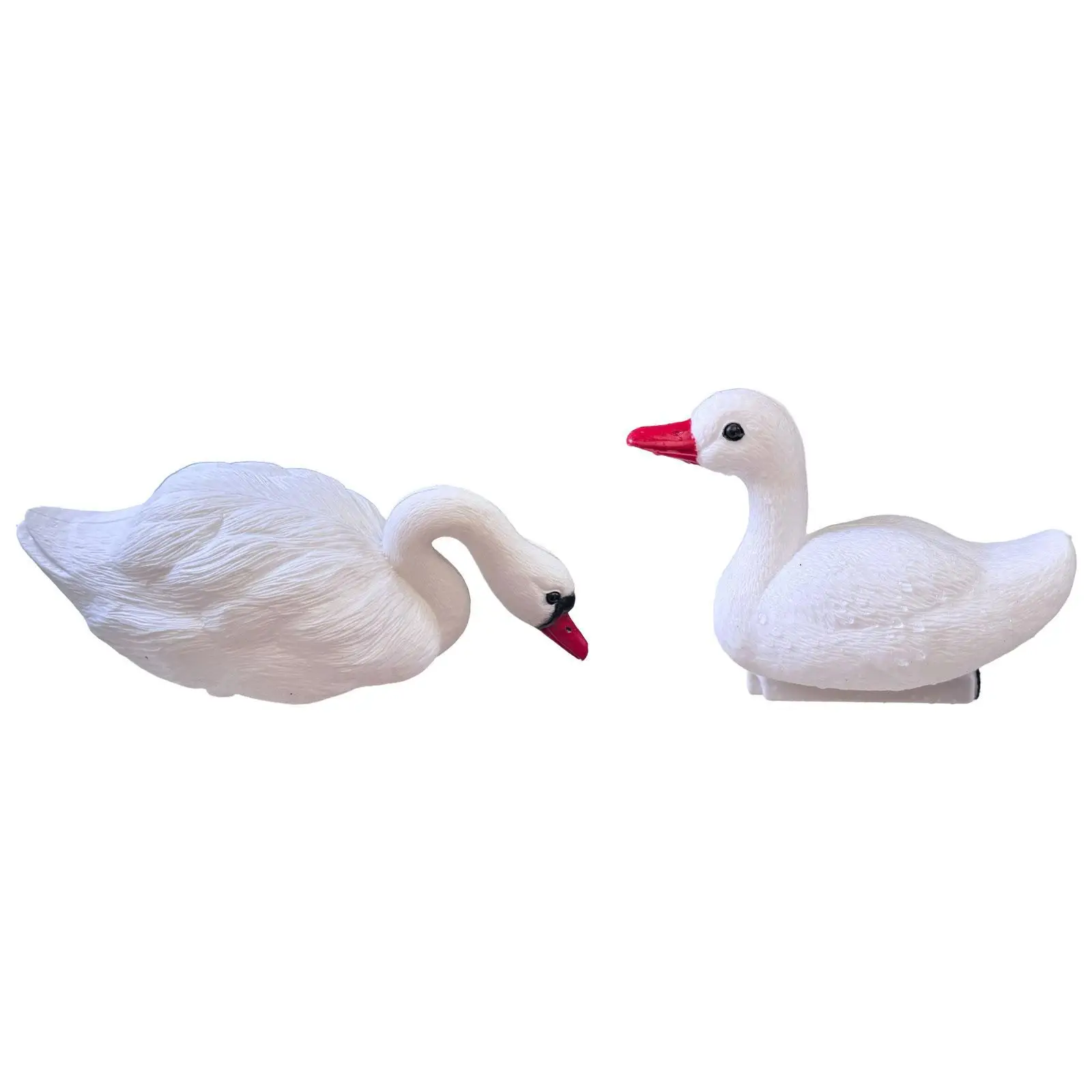 Swan Decoy Garden Statue Goose Floating Decoration Outdoor Figurine for Yard Lake Fields Float on The Water Patio Pool