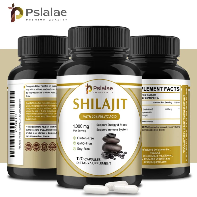 Shilajit 1000mg - Improves Male Athletic Performance, Strength and Memory