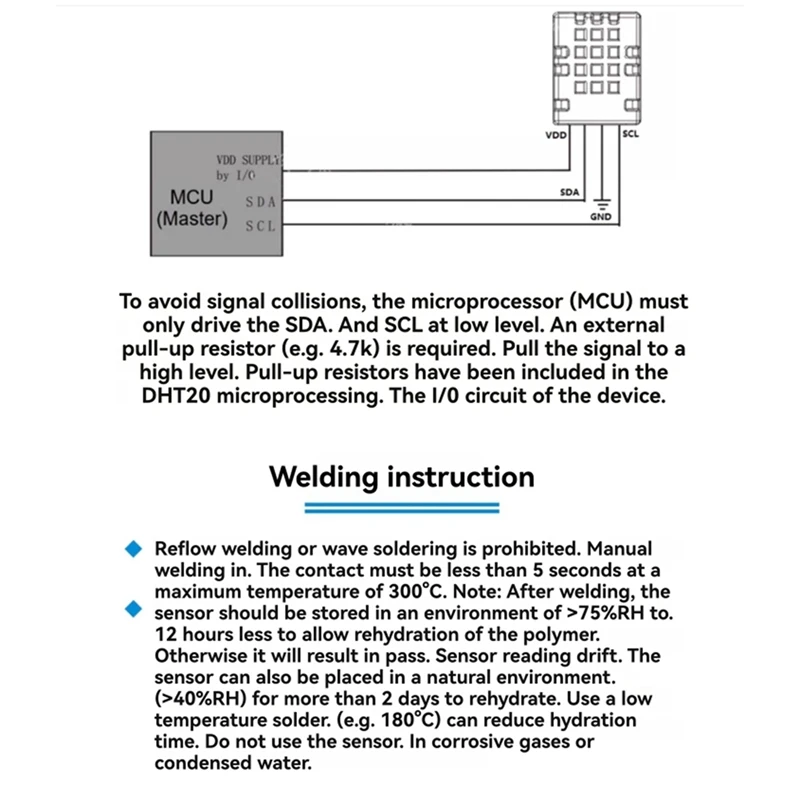 Module de capteur de température et d'humidité DHT20, sortie de Signal numérique IIC, capteur d'humidité, Compatible Arduino, remplace DHT11